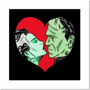 Frankenstein Valentine Posters and Art